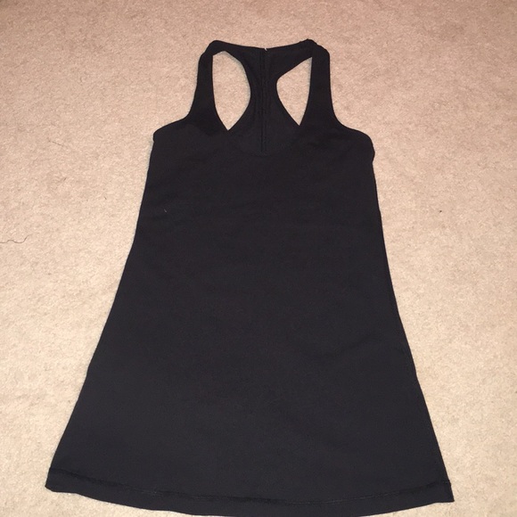 Lululemon Racerback Tank Top with Bow Black Size 4 - Picture 1 of 2
